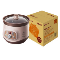 小熊(Bear)电炖锅 紫砂锅电炖盅陶瓷电砂锅 迷你小BB煲 宝宝婴儿煮粥煲汤锅 DDG-D20T5 2L小熊