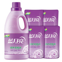 蓝月亮 柔顺剂衣物护理剂柔软护衣亲肤透气持久留香薰衣草香8斤家庭套装