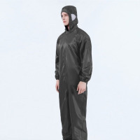 龙云天盾无尘衣分体大码 300斤加肥加胖特大码工作衣分体男女喷漆防尘衣连 7XL灰色(连体) 均码