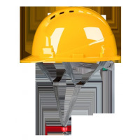 龙云天盾电工国家电网安全帽男工地夏季透气施工领导安全头盔国标ABS电力 三筋透气黄色