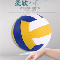 龙云天盾排球比赛号气专用学生轻软中老年儿童排气超轻中考训练 3号 5号中考排球黄蓝白 增:网兜+针