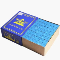 龙云天盾台球巧克粉杆头磨粉杆皮防滑巧克擦粉杆套头干湿油乔克粉配件用品 三角牌大合(中性144个)