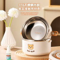 龙云天盾保温饭盒24小时超长保温上班族可微波多层大容量316不锈钢饭盒