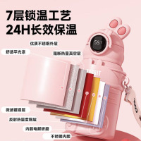 龙云天盾儿童保温杯316不锈钢智能温显水杯吸管杯幼儿园儿童水杯