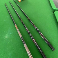 龙云天盾台球杆碳纤维黑科技台球杆中式九球斯诺克一体美式通杆桌球杆公杆 3D龙虎魂单杆小头9.5mm