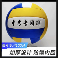 龙云天盾排球中考5号中考学生专用球软式儿童初中生小学男女比赛训练排球 3号 黄白蓝(5号标准款) 气筒套装
