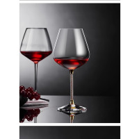 龙云天盾红酒杯轻奢高档礼盒装新婚乔迁生日礼物一对高级2只装水晶高脚杯