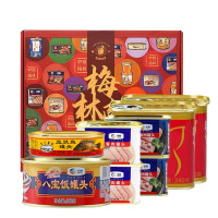 梅林(MALING)中粮梅林午餐肉罐头礼盒 梅林物美价廉午餐肉礼盒1972g
