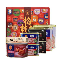 梅林(MALING)中粮梅林午餐肉罐头礼盒 梅林合家庆午餐肉礼盒2039g
