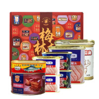 梅林(MALING)中粮梅林午餐肉罐头礼盒 梅林经典多肉午餐肉礼盒2019g