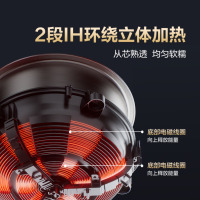 格力(GREE)0涂层电饭煲4升家用4-5人电饭锅316L不锈钢内胆IH加热煮饭煮粥蒸煮一体无涂层电饭煲GDCF-402