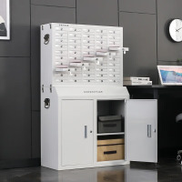 汇云星手机存放柜绒布内衬寄存柜保管柜密集式手机存放柜抽屉式 45格带底存放柜 0.8mm