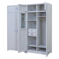 汇云星营具双层床上下铺双人床两门物品柜储物更衣柜 长官柜