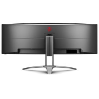 AOC爱攻AGON 49英寸显示器4K 台式电脑屏HDR400曲面带鱼屏电竞游戏炒股大屏幕内置音响 准4K 144Hz