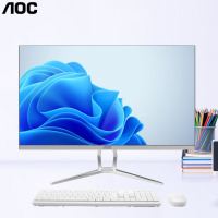 AOC一体机电脑[国家补贴20%]14代高配企业商用办公游戏家用学习23.8英寸壁挂企业DeepSeek商务AI i7-