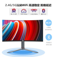 AOC的卢958曲面屏一体机电脑办公家用游戏壁挂升降台式整机27英寸 酷睿i5-12400 32G 1TB固态 27英寸