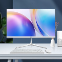 AOC美人鱼一体机电脑高清超薄办公设计家用游戏台式整机23.8英寸 12代四核N100 16G 1TB固态 23.8英寸