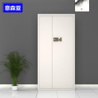 意森亚电子保密柜钢制密码锁文件柜档案柜办公资料柜通门电子指纹锁带斗