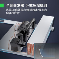 猛世(Mengshi)风幕柜水果保鲜柜商用市酸奶饮料鲜肉柜喷雾麻辣烫连锁超市风冷柜 一体[松下机组]适用水果/蔬菜丨插电