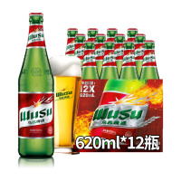 苏宁 乌苏啤酒(wusu)大红乌苏 620ml*12瓶 整箱装 红标乌苏