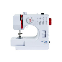 友立佳728家用缝纫机14线型双针多功能台式迷你小型衣车缝纫机