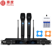 ‪惠度(HuiDu)无线一拖二手持(黑色)U-8802 套