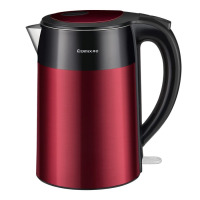 龙云天盾大容量不锈钢保温壶 LC-205 檀红色1.8L