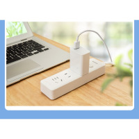 齐心(Comix)延长线插座新国标儿童安全门保护插线板插排排插接线板拖线板 6位21孔 总控全长5米 PCP-W648