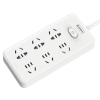 龙云天盾延长线插座新国标儿童安全门保护插线板插排排插接线板拖线板 6位30孔 总控全长5米 PCP-WZ648