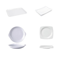 格睿尔白色耐高温盘子套装 4件1套