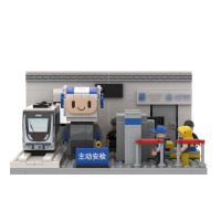 龙云天盾安检宣传积木套装 ABS+瓦楞彩盒 20*15*10cm