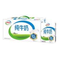 苏宁 伊利 纯牛奶 200ml*24盒 2箱起售