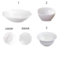 龙云天盾白色耐高温碗套装 3件1套