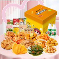 好想(坚果1724g+零食1573g+薯片875g+菠萝包600g+曲奇908g+辣卤680g+膨化547g)