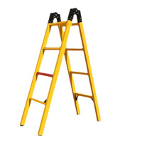 龙云天盾玻璃钢绝缘梯加厚关节梯 加厚绝缘关节梯:1米展开2米 多功能组合梯