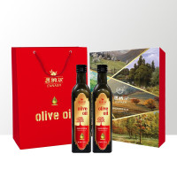 恩纳尔西班牙原油进口橄榄油欧尚礼盒750ML*2 特级初榨食用油