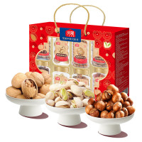 沃隆 每日坚果 坚果炒货大颗粒干果送零食礼礼盒 1.47kg臻好运坚果礼