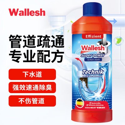 威立世(wallesh) 1000ml 管道疏通剂 (计价单位:瓶) 橘红色