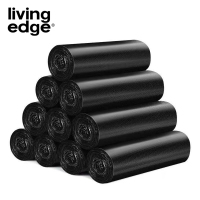 栎捷时(LIVING EDGE)不用撕 平口黑袋 450mm*500mm*120只
