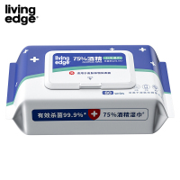 栎捷时(LIVING EDGE)酒精湿巾 160MM*130MM*80片