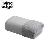 栎捷时(LIVING EDGE)抗菌纯棉宽缎方巾 毛巾抹布两用 34*34cm/50g(计量单位:条)深灰色