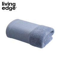 栎捷时(LIVING EDGE)抗菌纯棉宽缎方巾 毛巾抹布两用 34*34cm/50g(计量单位:条)钴蓝色