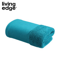 栎捷时(LIVING EDGE)抗菌纯棉宽缎方巾 毛巾抹布两用 34*34cm/50g(计量单位:条)孔雀蓝