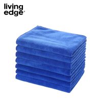 栎捷时 抗菌纯棉毛巾斜纹款毛巾抹布两用 34*74cm/100g 抹布(计价单位:条)蓝色