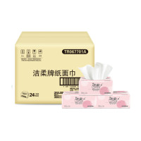 3层原生木浆无香味中幅纸品125抽单包国产无印花