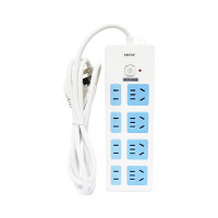 赛驰科技(SAICKG) SCC8-10030D 四位5孔 四位2孔 1.8M 2500W 插排 (计价单位:个) 蓝白