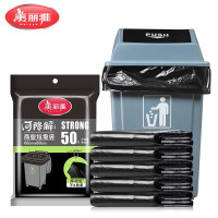 美丽雅(MARYYA) HC084339 60*80cm*1.5s 50只装 中号加厚平口 垃圾袋