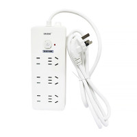 赛驰科技(SAICKG) SCC8-10880 三位5孔 三位2孔 1.8M 2500W 插排 (计价单位:个) 白色