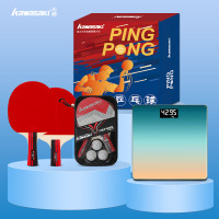 川崎乐享国球乒乓满体力运动 1星 套拍 (套装G06) 套