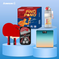 川崎乐享国球乒乓满体力运动 1星 套拍 (套装G07) 套